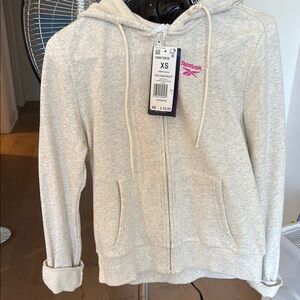 Reebok Women's Cream Hoodie Jacket